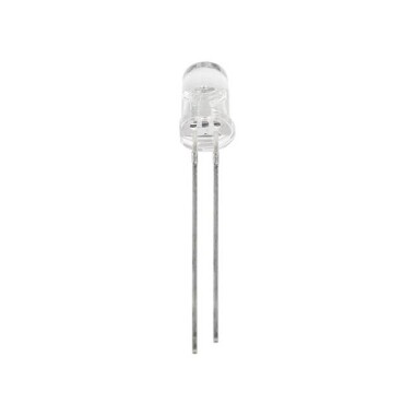 2V 20mA 5mm Şeffaf Kırmızı Led 28mm Bacak Uzunluğu - 3