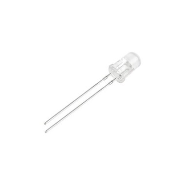 2V 20mA 5mm Şeffaf Kırmızı Led 28mm Bacak Uzunluğu - 5