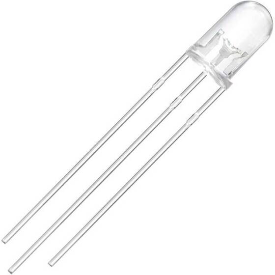 2V 20mA 5mm Şeffaf Yeşil Led 18mm Bacaklı - 1