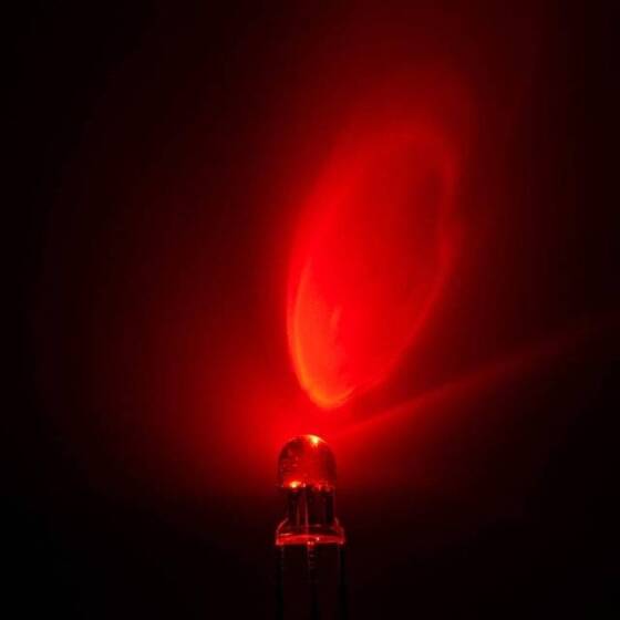 2V 20mA 5mm Şeffaf Yeşil Led 18mm Bacaklı - 2