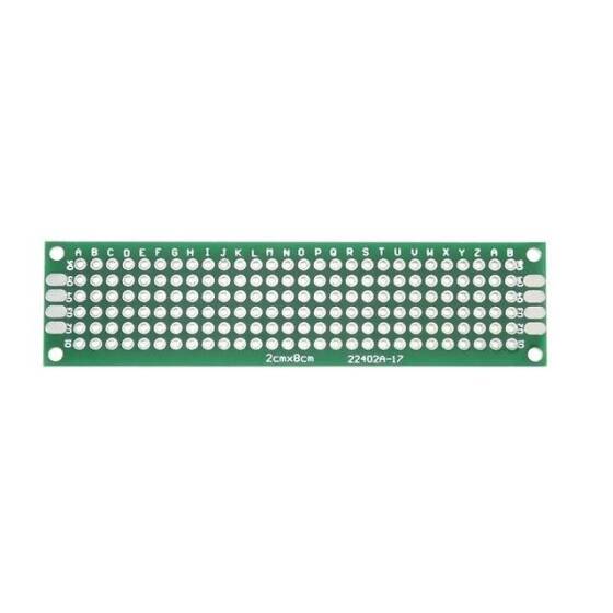 2x8cm Tek Yüzlü Delikli Pertinaks - Prototip PCB - 1