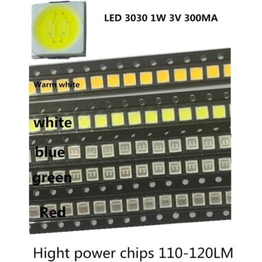 3030 1W 3V Yeşil SMD LED - 3