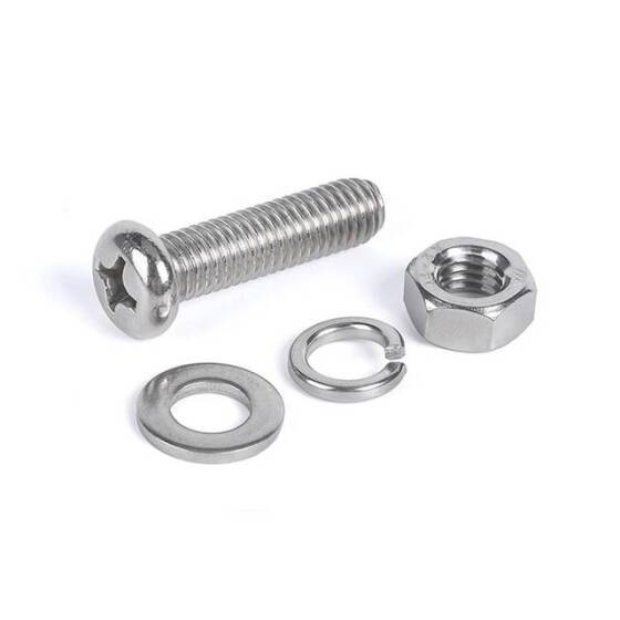 304 Paslanmaz Çelik Çapraz Gömme Yassı Başlı Vida M3 20mm - 2