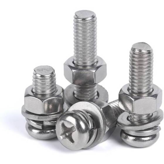 304 Paslanmaz Çelik Çapraz Gömme Yassı Başlı Vida M3 25mm - 4