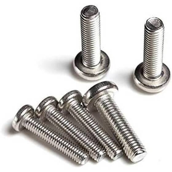 304 Paslanmaz Çelik Çapraz Gömme Yassı Başlı Vida M3 8mm - 1