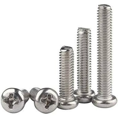 304 Paslanmaz Çelik Çapraz Gömme Yassı Başlı Vida M3 8mm - 3