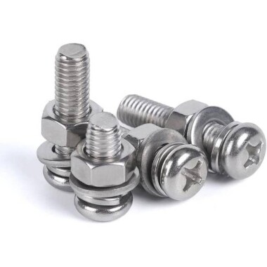 304 Paslanmaz Çelik Çapraz Gömme Yassı Başlı Vida M4 16mm - 3