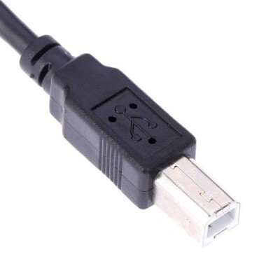 30cm USB 2.0 B Dişi Soket Yazıcı B Erkek Fişli Panel Montajlı Uzatma Kablosu - 2