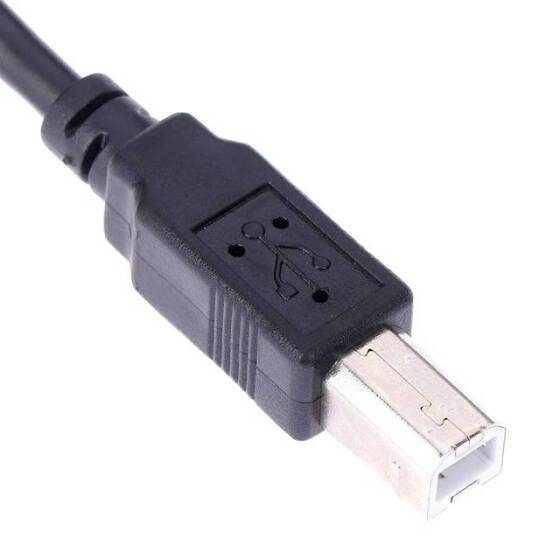 30cm USB 2.0 B Dişi Soket Yazıcı B Erkek Fişli Panel Montajlı Uzatma Kablosu - 2