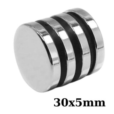 30x5mm Neodyum Güçlü Mıknatıs - Neodim Magnet - Görsu Elektronik
