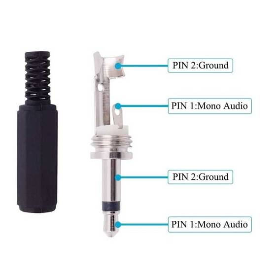 3.5mm Mono Jak - Erkek - 2