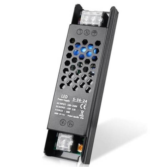 36W 24V 1.5A Ultra İnce Şerit Güç Kaynağı - 1