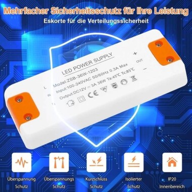 36W 3A 12V Led İçin Özel Sürücülü Güç Kaynağı - 4