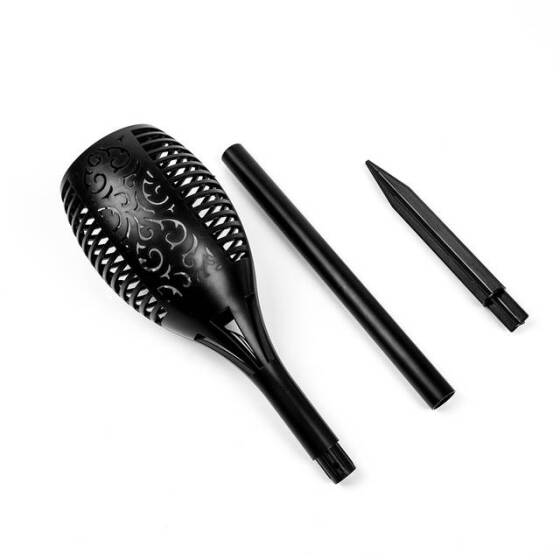 3.7V 5W 96 Led Polikristal Güneş Enerjili Alevli Çim Lambası Pilli - 1