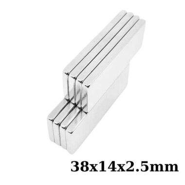 38x14x2.5mm Neodyum Güçlü Mıknatıs - Neodim Magnet - Görsu Elektronik