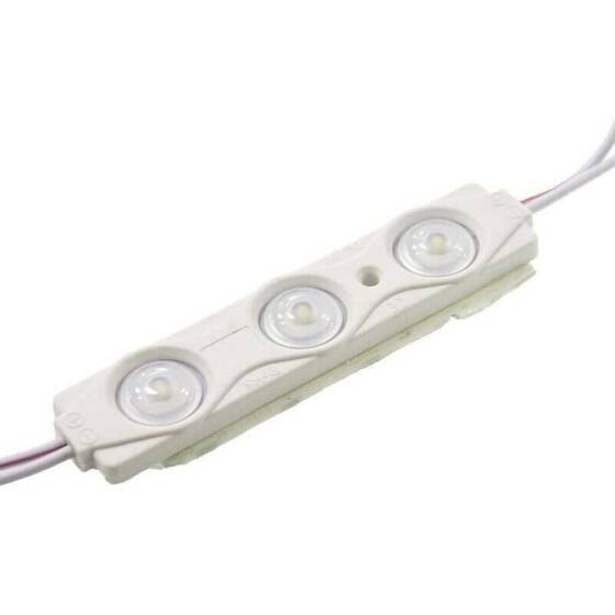 3'lü Mercekli Modül Led - Beyaz 12V 1.2W - 1