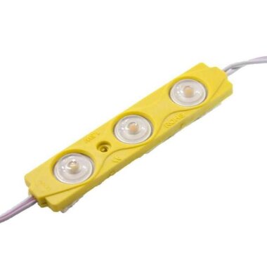 3'lü Mercekli Modül Led - Sarı 12V 1.2W - Görsu Elektronik