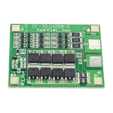 3S 25A 12V 18650 Lityum Pil Koruma Kartı 11.1V 12.6V - 3