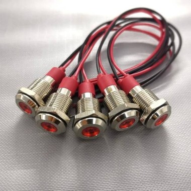 3V 10mm Yeşil LED 20cm Kablolu - 2