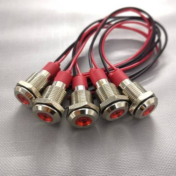 3V 10mm Yeşil LED 20cm Kablolu - 2