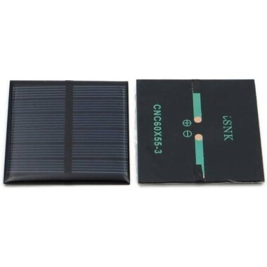 3V 120MA Günel Paneli - Solar Panel - Güneş Pili 15cm Kablolu 55x55mm - 2