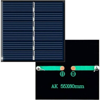 3V 150MA Güneş Paneli - Solar Panel - Güneş Pili 60x55mm - 1
