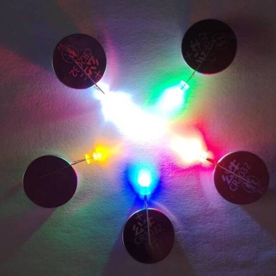3V 20mA 3mm Beyaz Led 28mm Bacak Uzunluğu - 5
