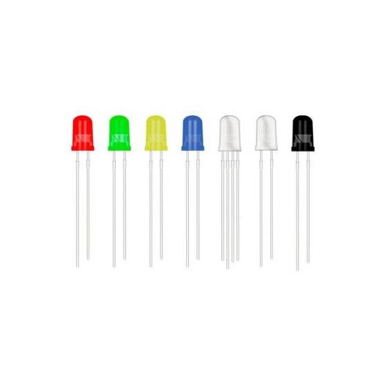 3V 20mA 3mm Şeffaf Sarı Led 28mm Bacak Uzunluğu - 1