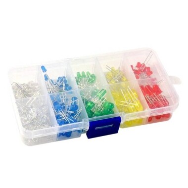 3V 20mA 5mm Şeffaf Mavi Led 28mm Bacak Uzunluğu - 5