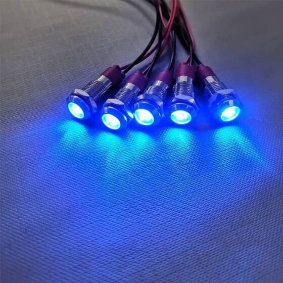 3V 8mm Şeffaf Kırmızı LED 20cm Kablolu - 2