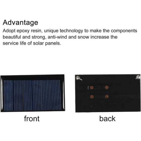 3V 90MA Güneş Paneli - Solar Panel - Güneş Pili 62x36mm - 3