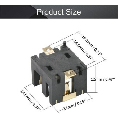 3V AG13 Düğme Pil Yuvası - 2