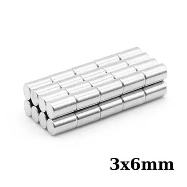 3x6mm Neodyum Güçlü Mıknatıs - Neodim Magnet - Görsu Elektronik