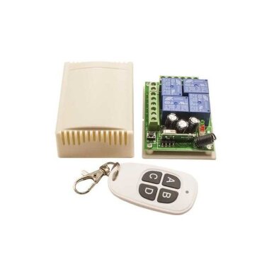 4 Kanal 12V Uzaktan Kumandalı RF Modülü Alıcı Verici - 1