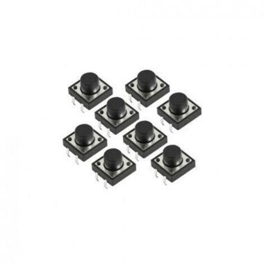 4 Pinli 12X12X7mm Tactile Push Buton - Görsu Elektronik