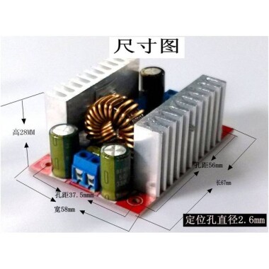 400W 15A DC-DC Voltaj Yükseltici Regülatör-Step Up-Sabit Akım Ayarlı - 2