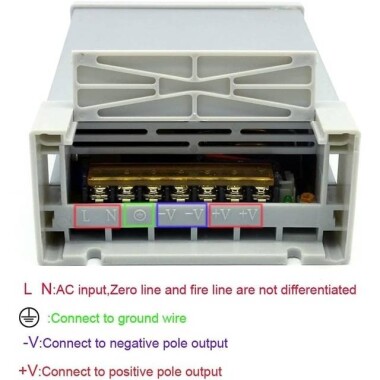 400W 24V 16.7A Yağmura Dayanıklı Güç Kaynağı FY-24-400W - 4