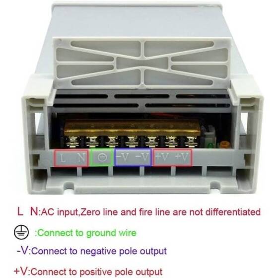 400W 24V 16.7A Yağmura Dayanıklı Güç Kaynağı FY-24-400W - 4