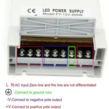 400W 24V 16.7A Yağmura Dayanıklı Güç Kaynağı FY-24-400W - 5