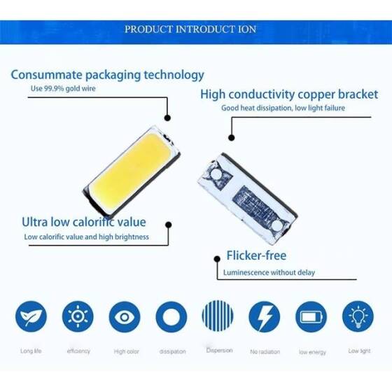 4014 0.2W Beyaz SMD Led - 5
