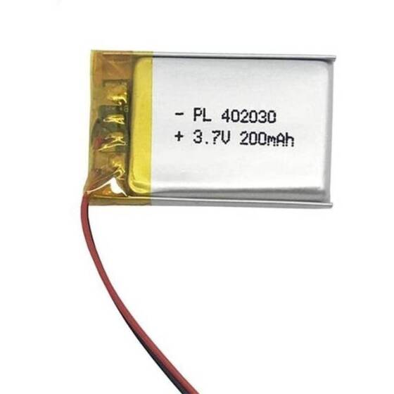 402030 200MAH 3.7V Lityum Şarj Edilebilir Pil Boyutu: 4x20x30mm - 1