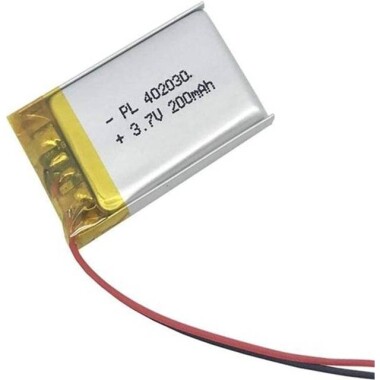 402030 200MAH 3.7V Lityum Şarj Edilebilir Pil Boyutu: 4x20x30mm - 2