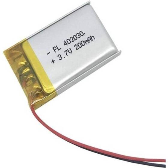 402030 200MAH 3.7V Lityum Şarj Edilebilir Pil Boyutu: 4x20x30mm - 2