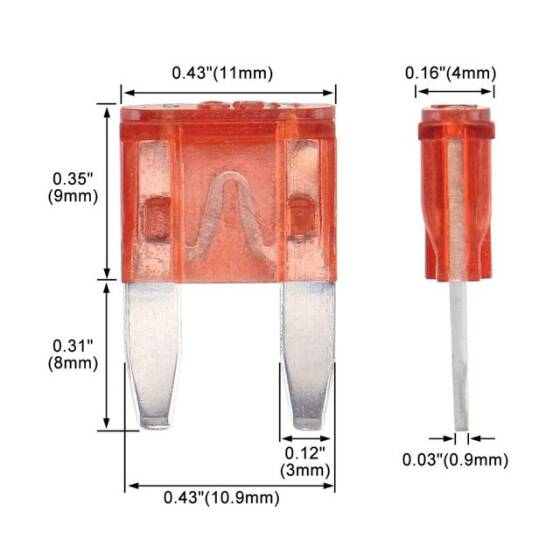 40A Mini Oto Sigorta - Bıçak Sigorta - 2