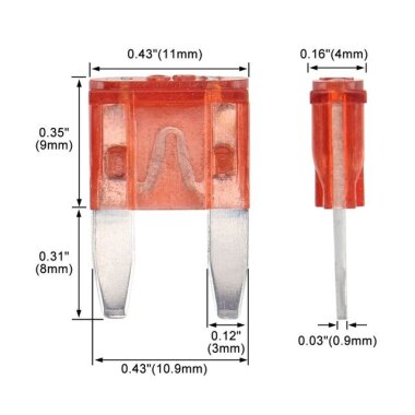 40A Mini Oto Sigorta - Bıçak Sigorta - 2