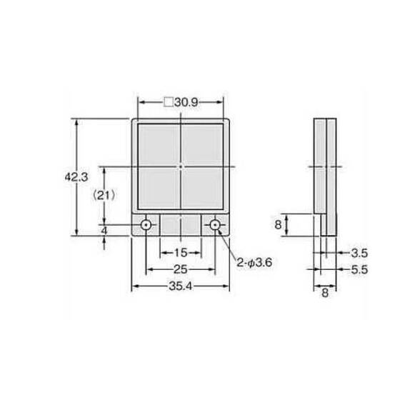 42x35 Reflektör / Mesafe Sensörleri Uyumlu - 2