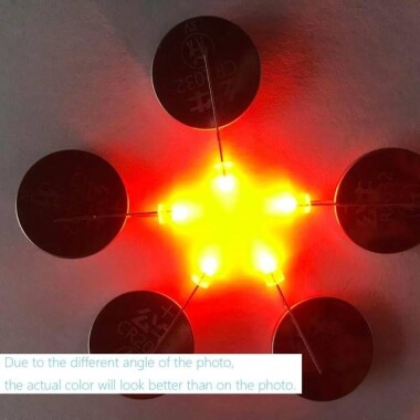 48-72V 3mm Şeffaf Turuncu LED 20cm Kablolu - 2
