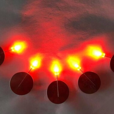 48-72V 3mm Şeffaf Turuncu LED 20cm Kablolu - 4