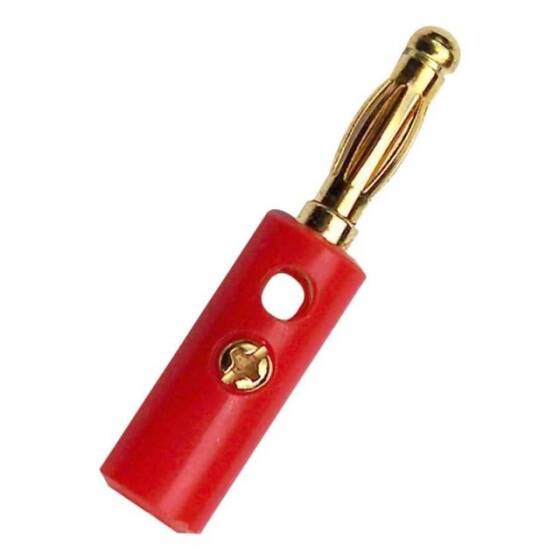 4mm Kırmızı Erkek Born Jak - Banana Konnektör - 1