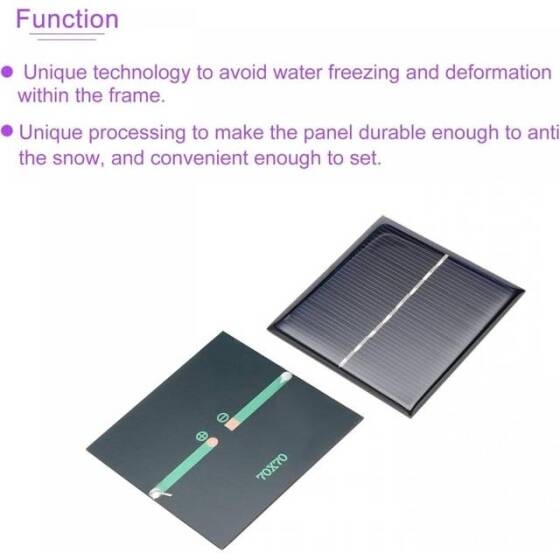 4V 100MA Güneş Paneli 65x55mm - 4